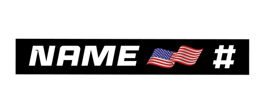 Waving Flag Name Plate