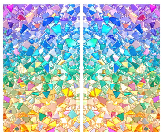 Prismatic Bloom pillar kit artwork featuring colorful prism-inspired graphics.